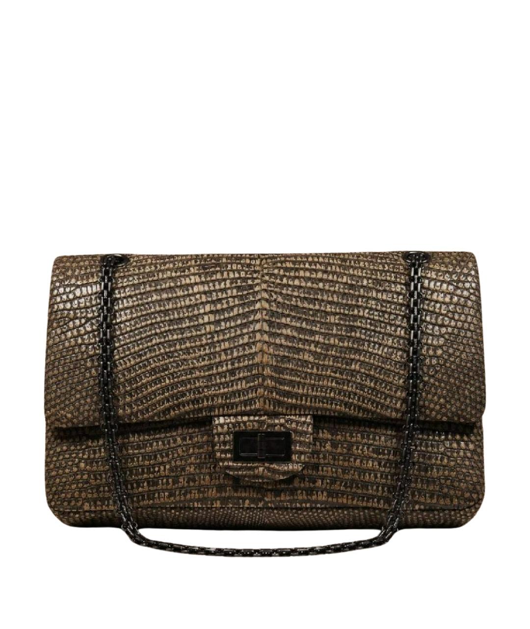 CHANEL Коричневая сумка через плечо из экзотической кожи, фото 1