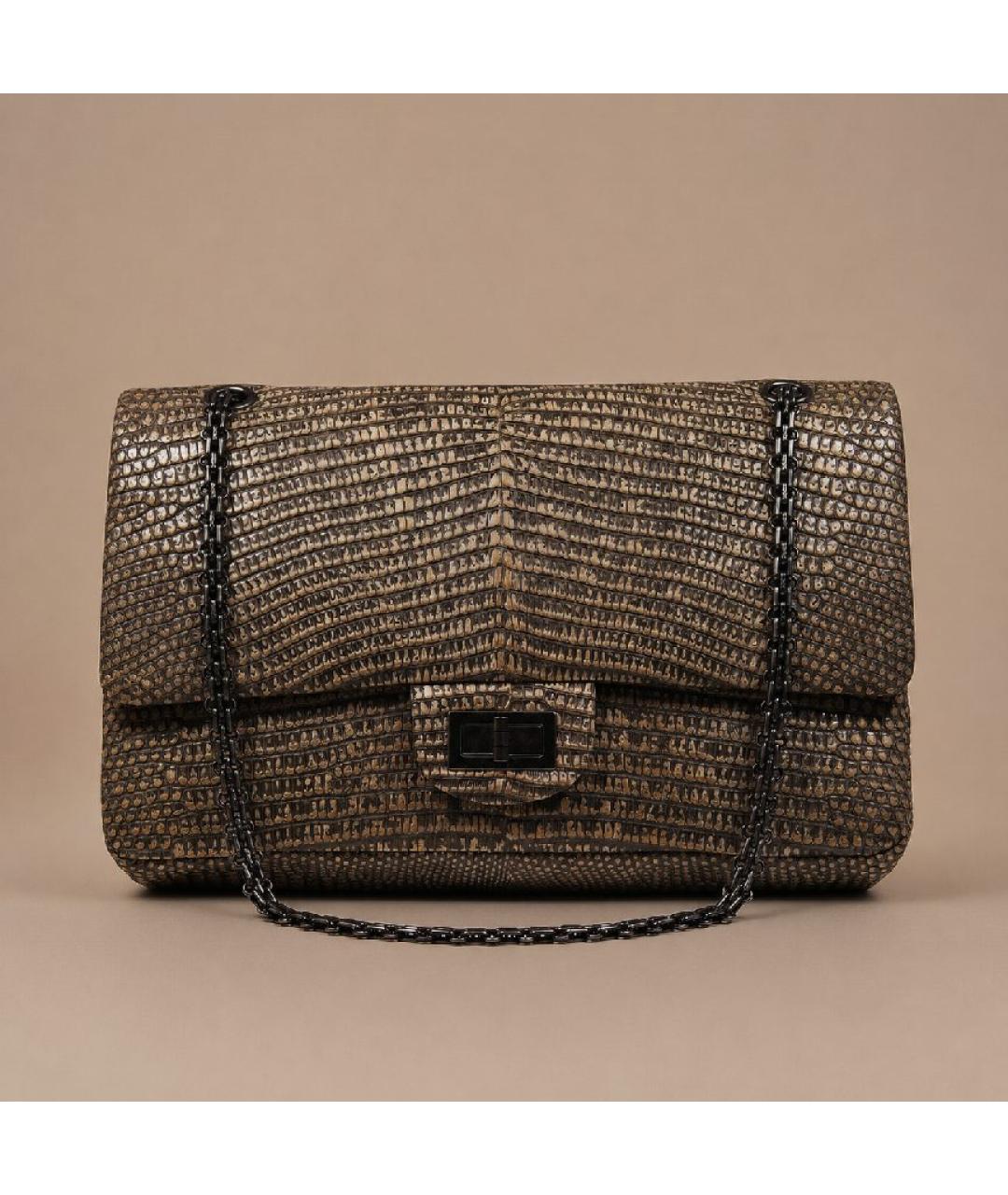 CHANEL Коричневая сумка через плечо из экзотической кожи, фото 2