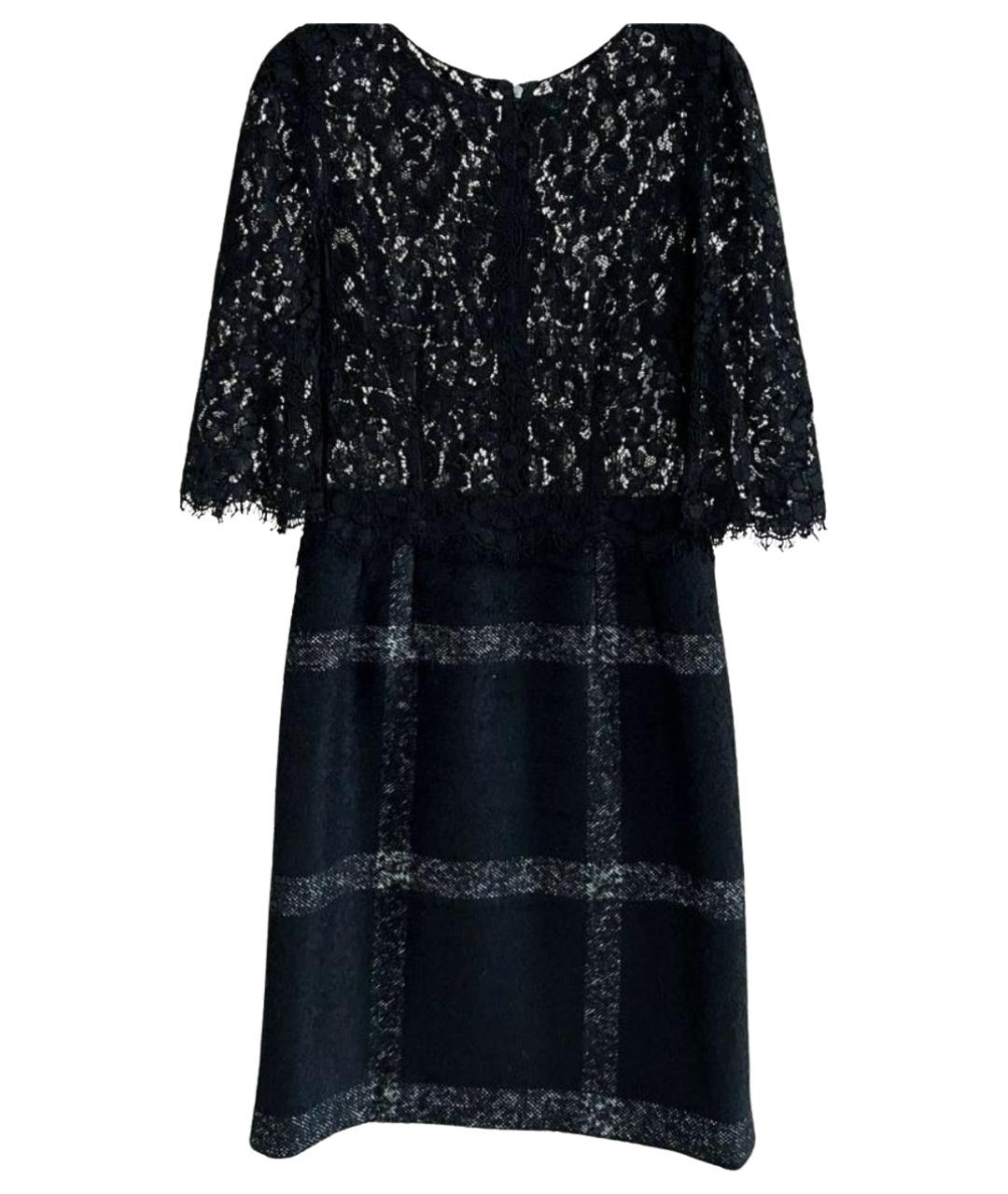 DOLCE&GABBANA Черное шерстяное платье, фото 1