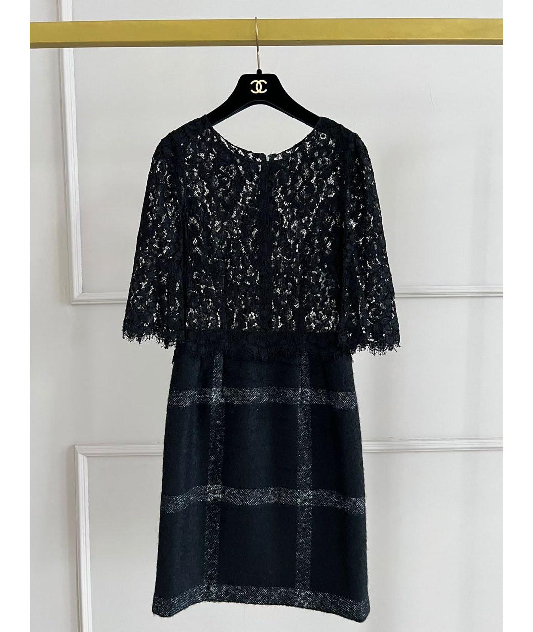 DOLCE&GABBANA Черное шерстяное платье, фото 8