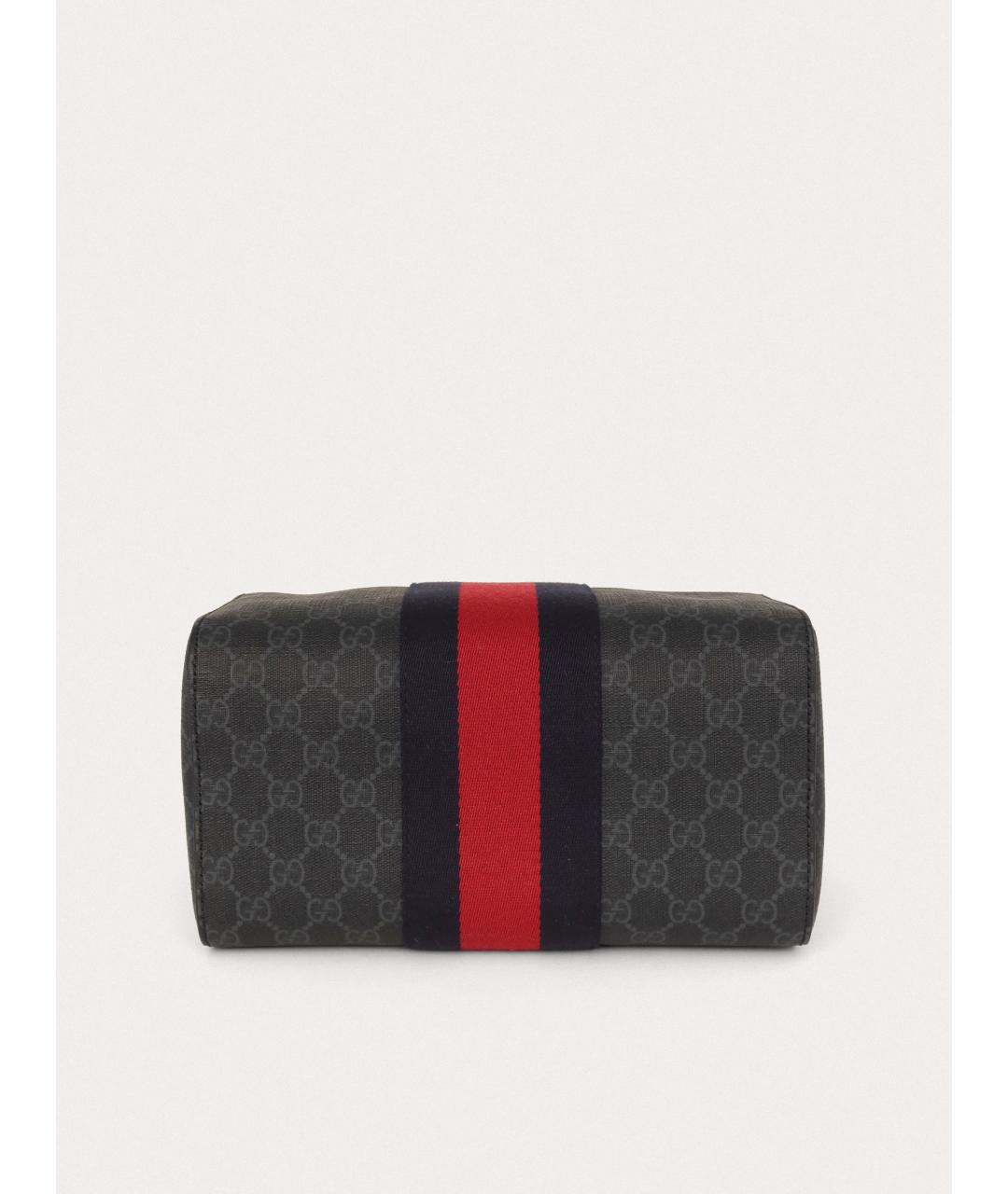 GUCCI Черная кожаная барсетка, фото 2