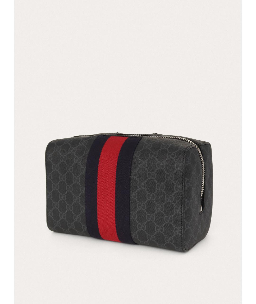 GUCCI Черная кожаная барсетка, фото 3