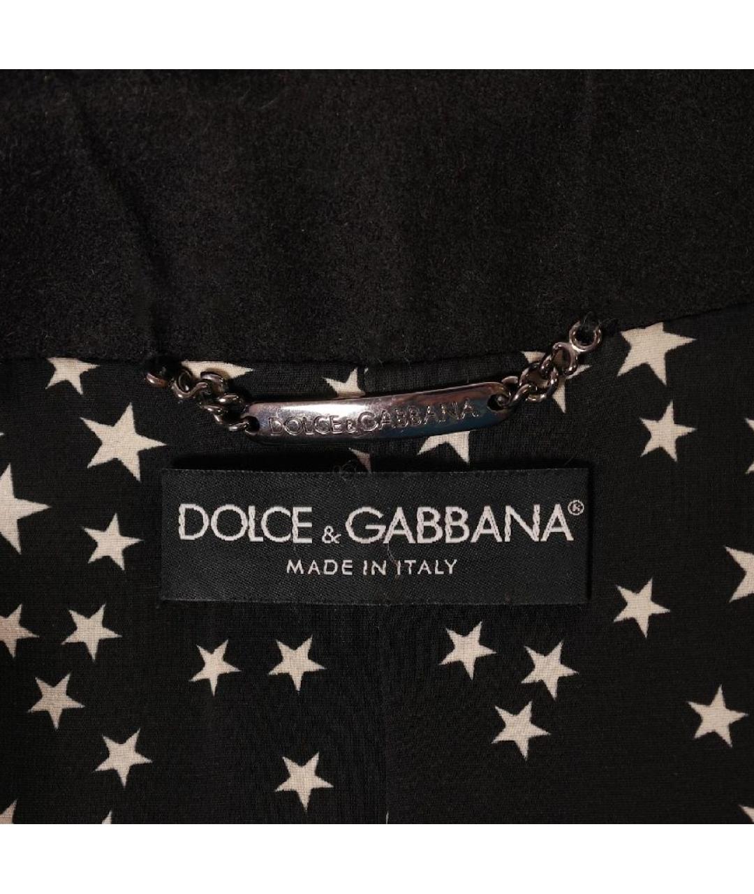 DOLCE&GABBANA Черная меховая шуба, фото 7