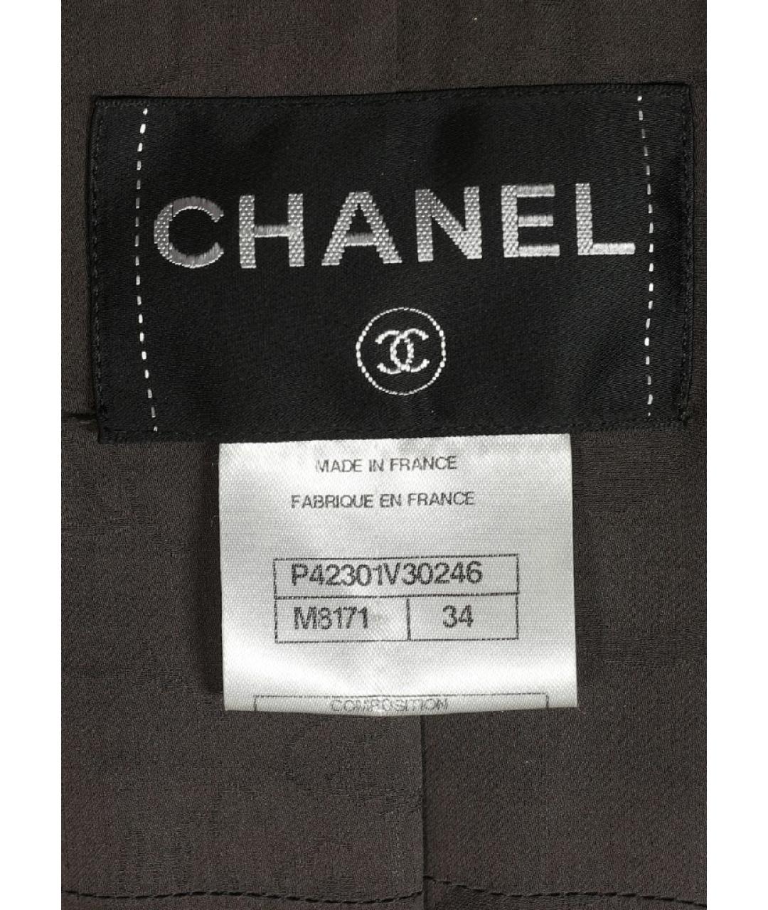 CHANEL Мульти шерстяное пальто, фото 7