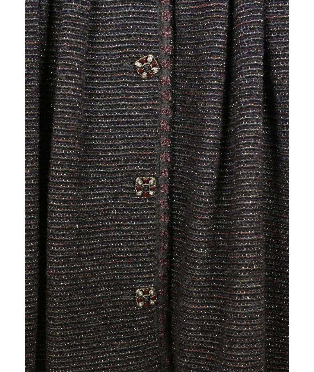 CHANEL Мульти шерстяное пальто, фото 9