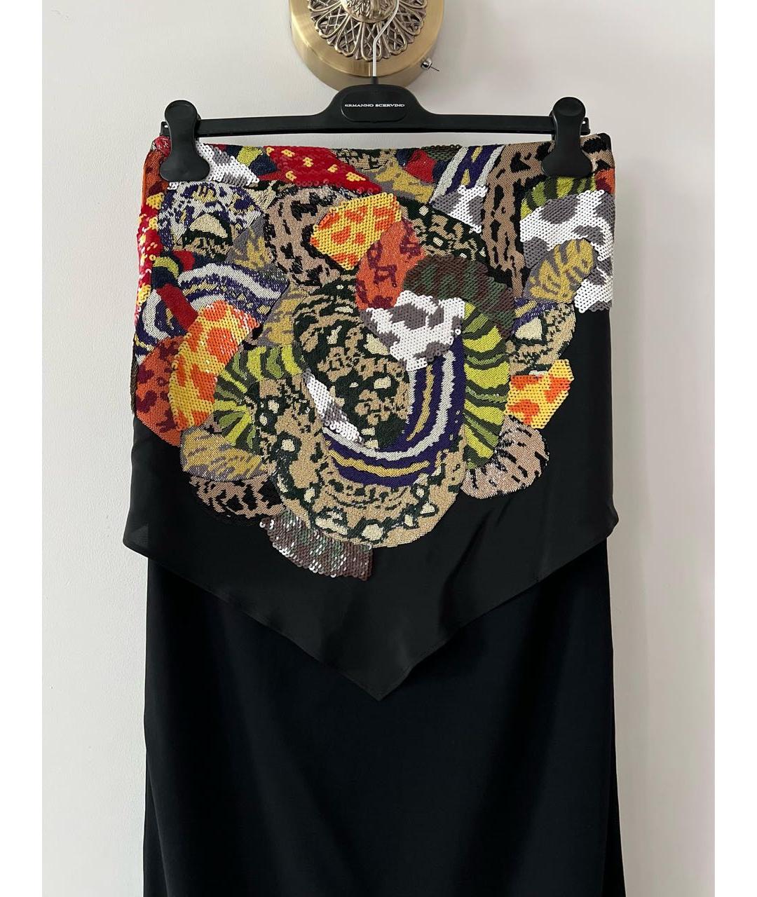 FENDI Черное вискозное коктейльное платье, фото 3