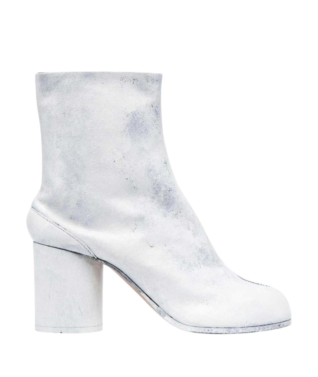 MAISON MARGIELA Белые кожаные ботильоны, фото 1