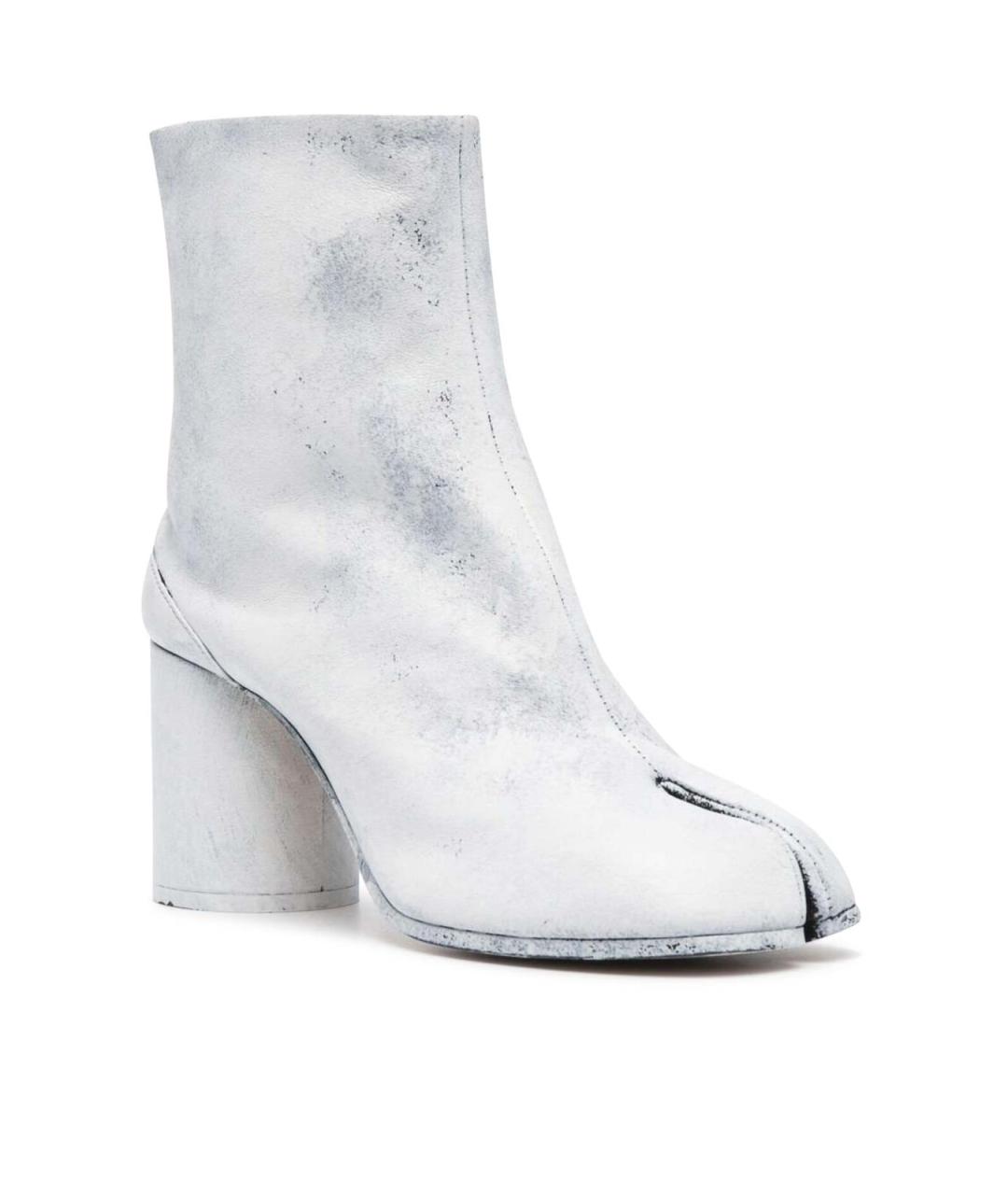 MAISON MARGIELA Белые кожаные ботильоны, фото 2