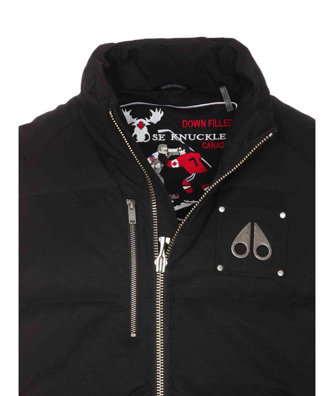 MOOSE KNUCKLES Черная хлопковая жилетка, фото 4