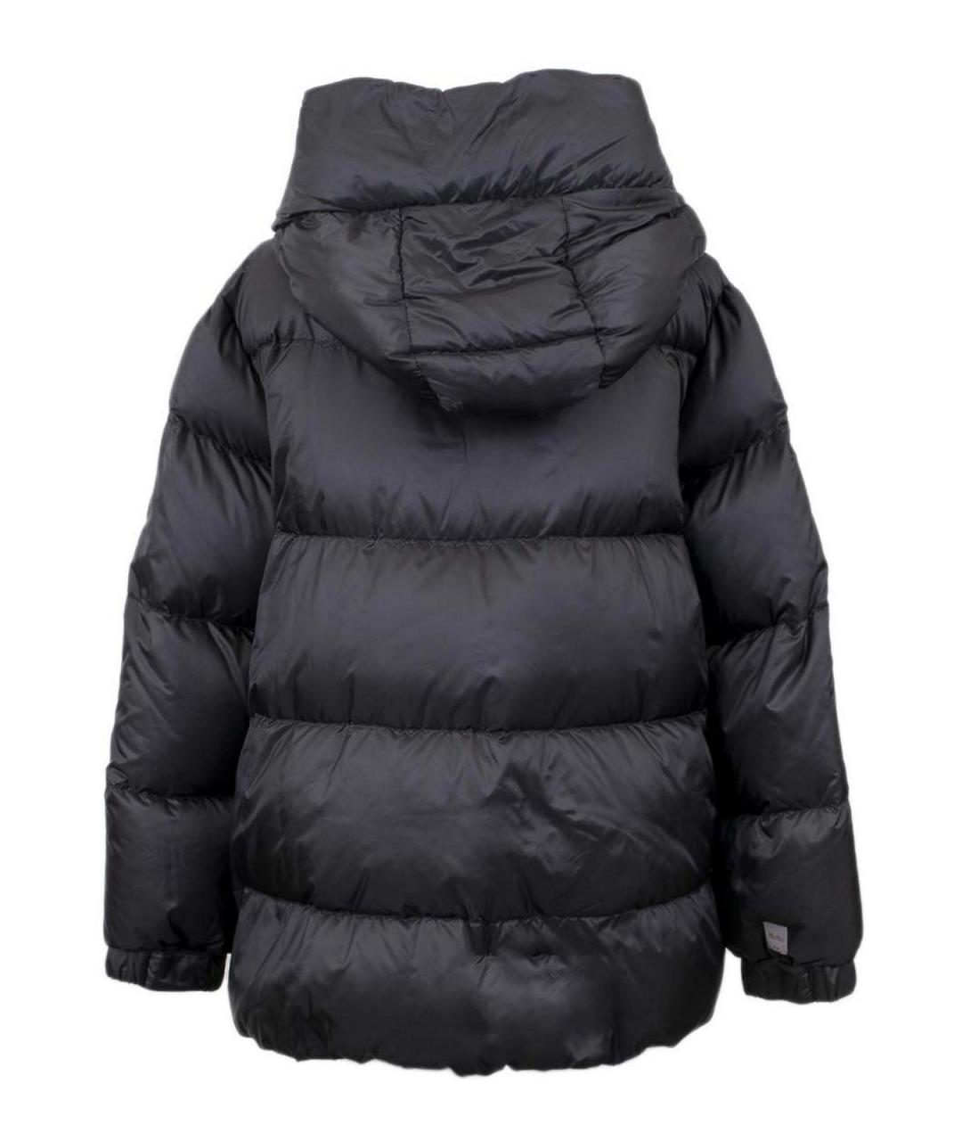 MAX MARA Черный полиэстеровый пуховик, фото 2