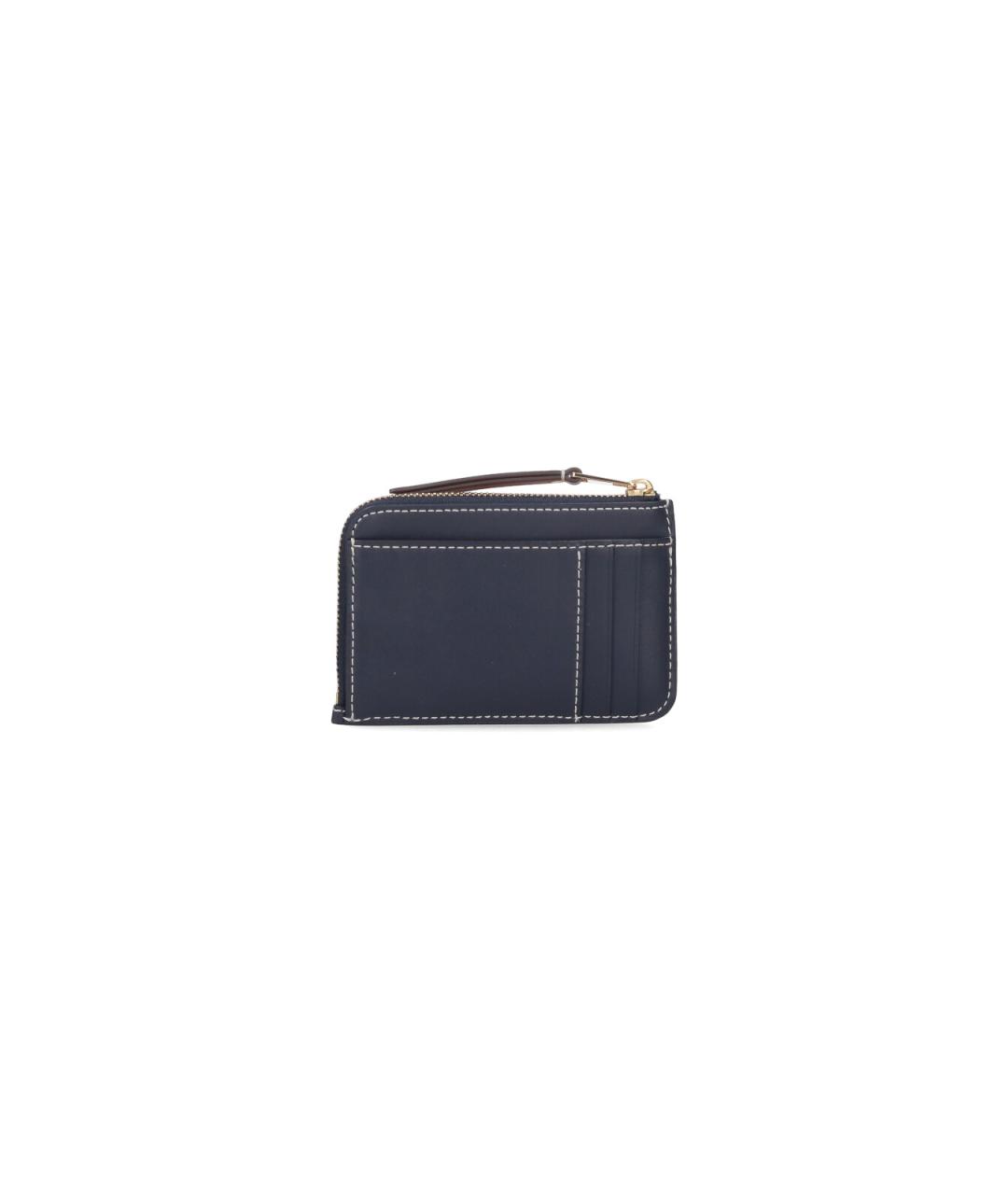 TORY BURCH Синий кожаный кошелек, фото 3