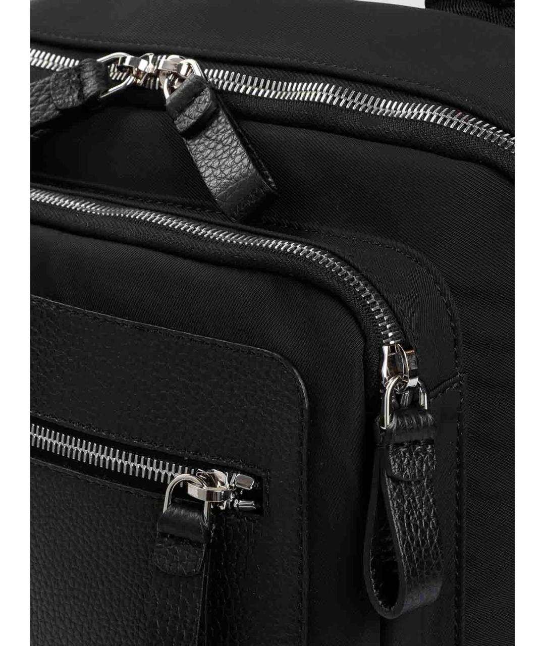 GIORGIO ARMANI Черный синтетический рюкзак, фото 5