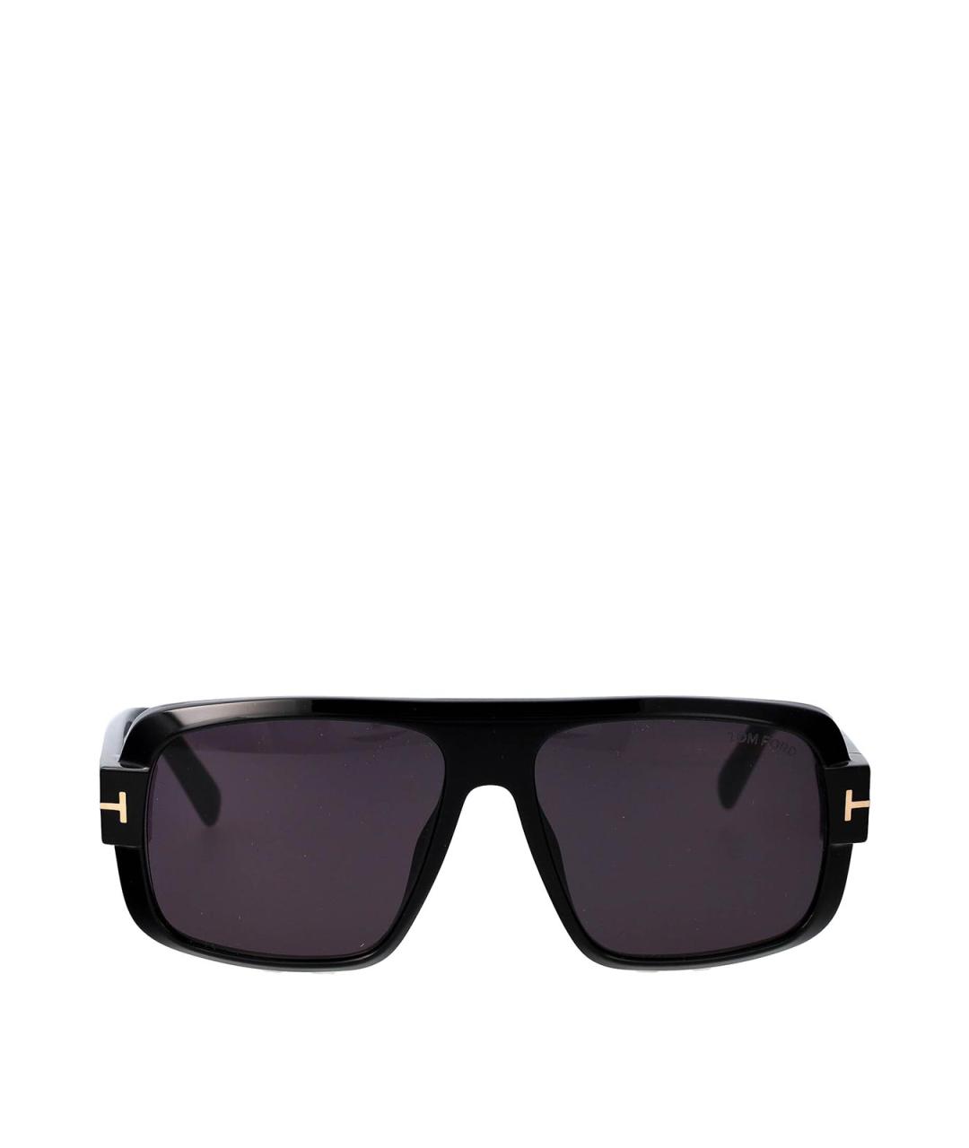 TOM FORD Черные пластиковые солнцезащитные очки, фото 1