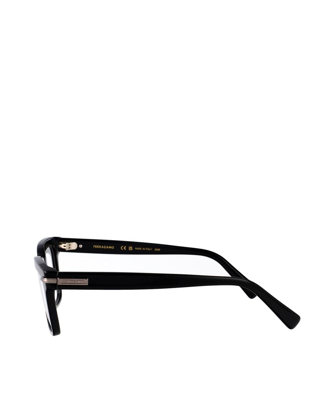FERRAGAMO Черные пластиковые солнцезащитные очки, фото 3
