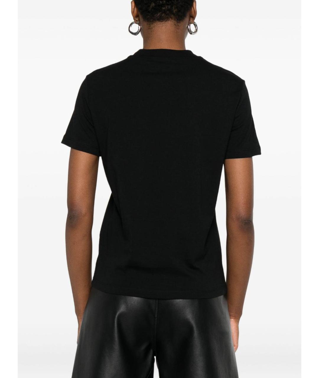 VERSACE JEANS COUTURE Черная хлопковая футболка, фото 4