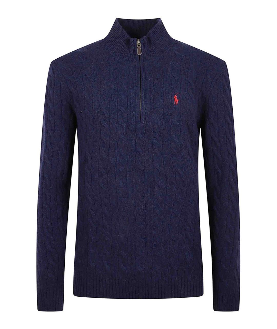 POLO RALPH LAUREN Синий кашемировый джемпер / свитер, фото 1