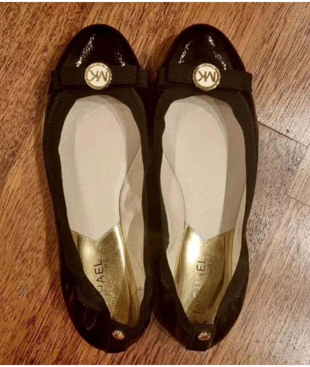 MICHAEL KORS Черные туфли из лакированной кожи, фото 3
