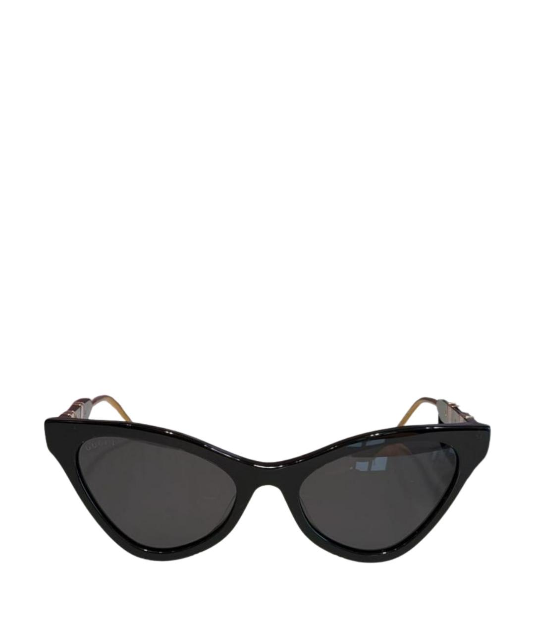 GUCCI Черные пластиковые солнцезащитные очки, фото 1