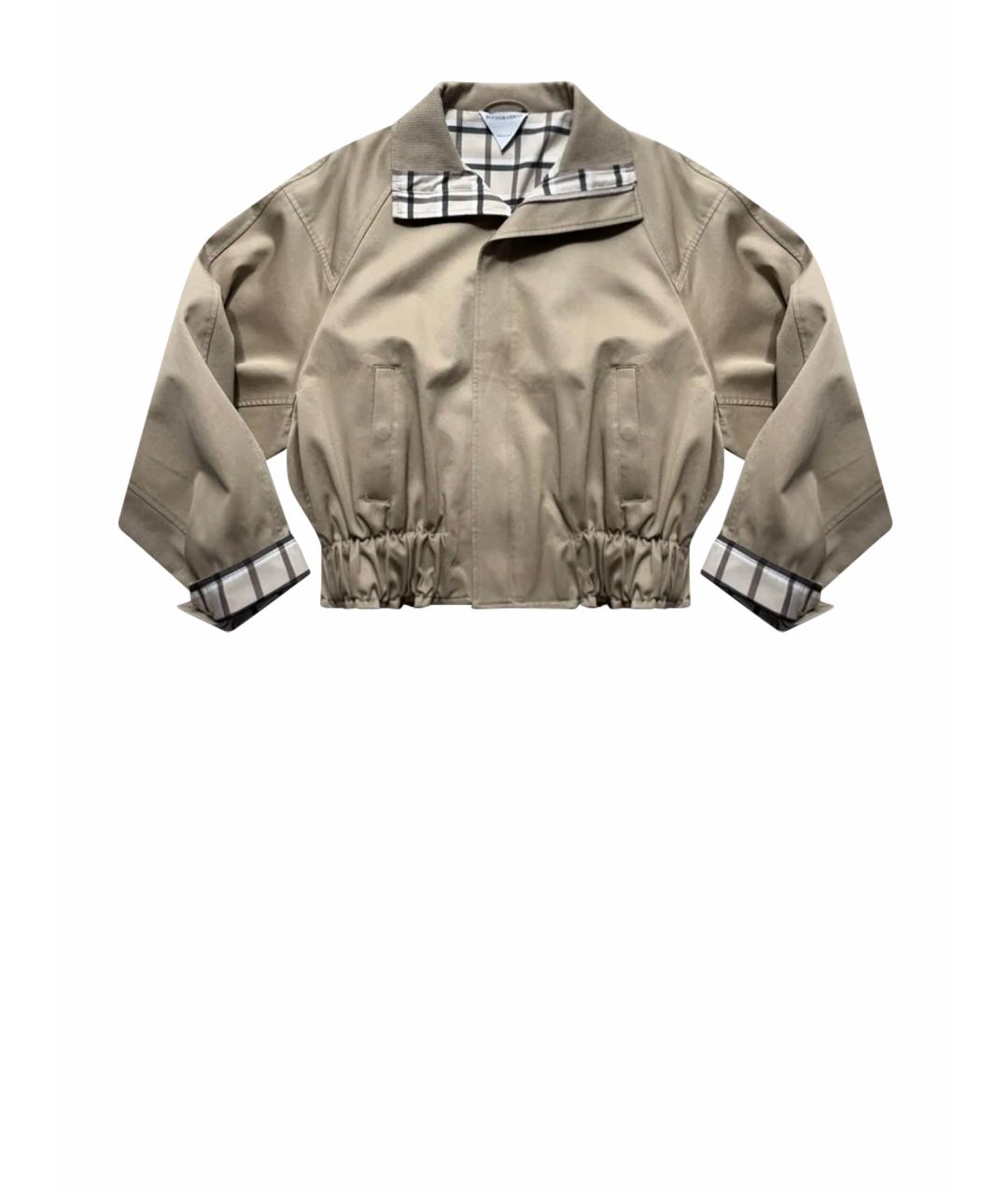 BOTTEGA VENETA Бежевая хлопковая куртка, фото 1