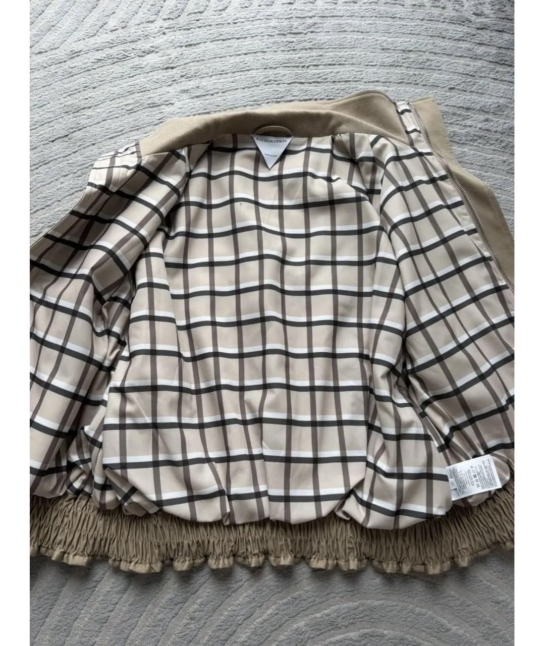 BOTTEGA VENETA Бежевая хлопковая куртка, фото 7
