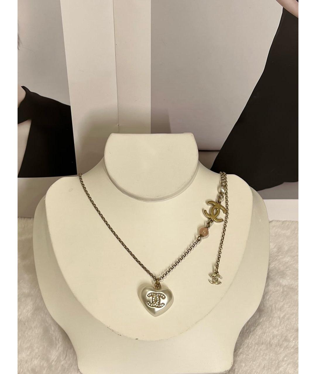 CHANEL Золотая металлическая подвеска, фото 6