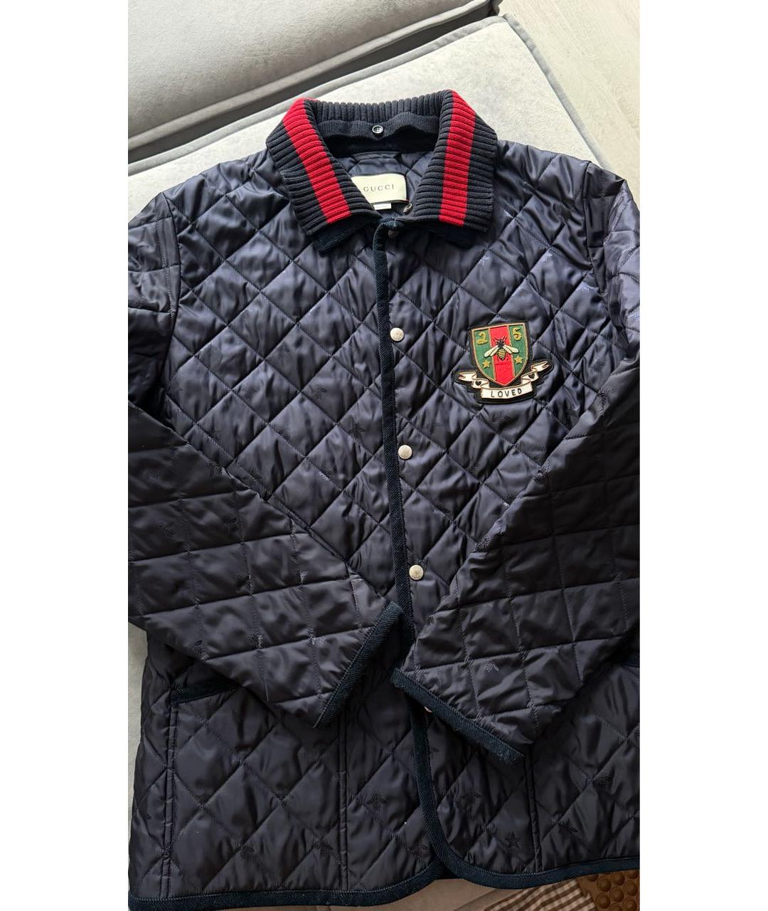 GUCCI Темно-синяя куртка, фото 2