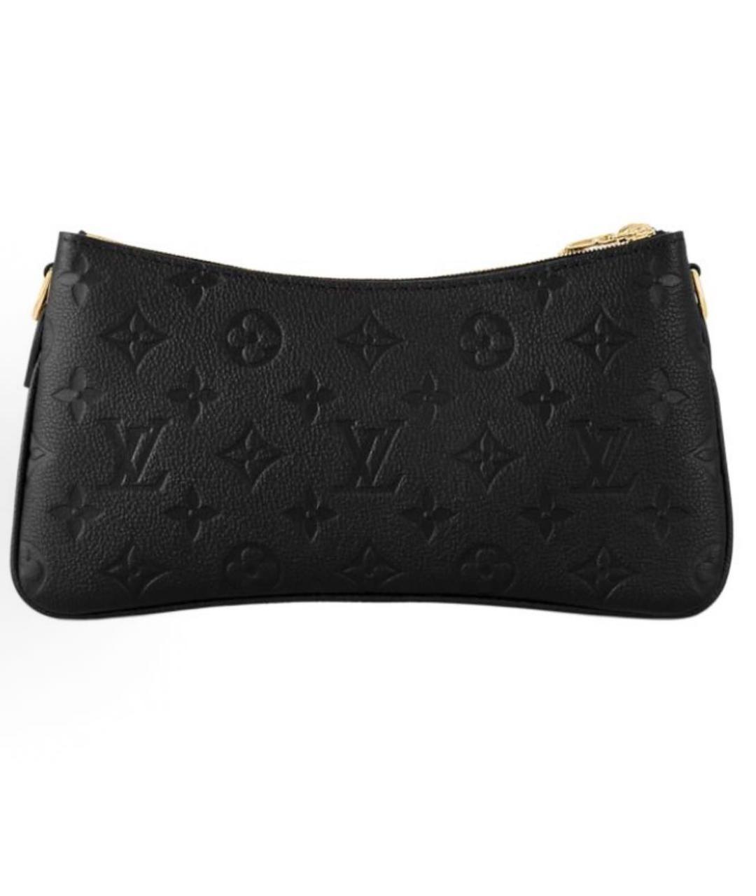 LOUIS VUITTON Черная кожаная сумка через плечо, фото 2