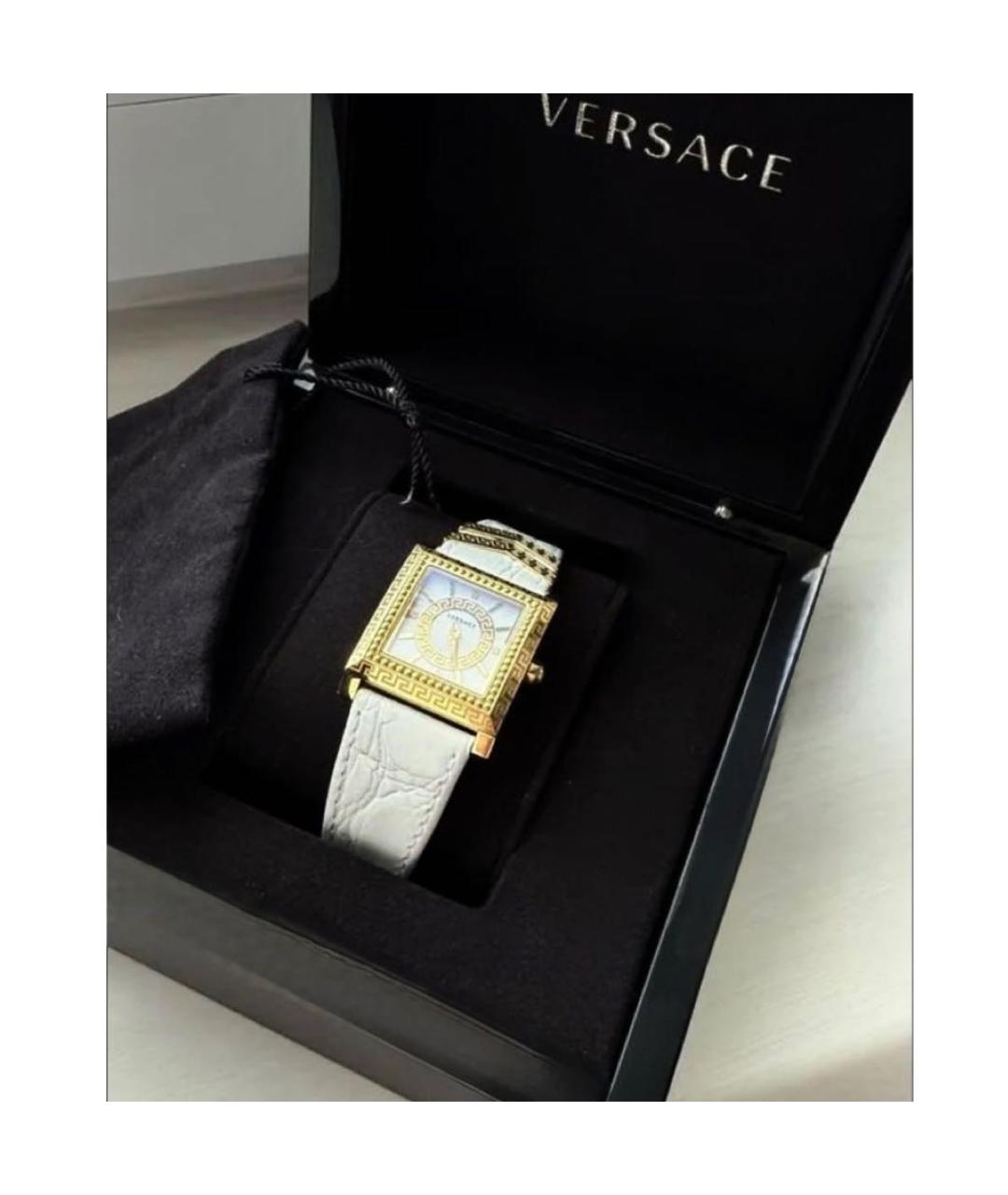 VERSACE Белые часы, фото 3