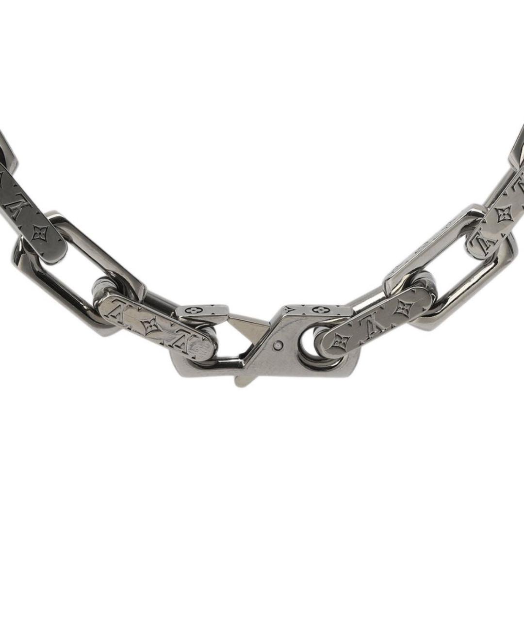 LOUIS VUITTON Серебряная металлическая цепочка, фото 5