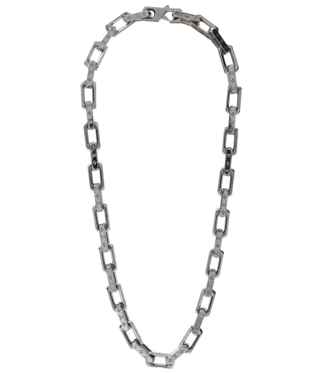 LOUIS VUITTON Серебряная металлическая цепочка, фото 3
