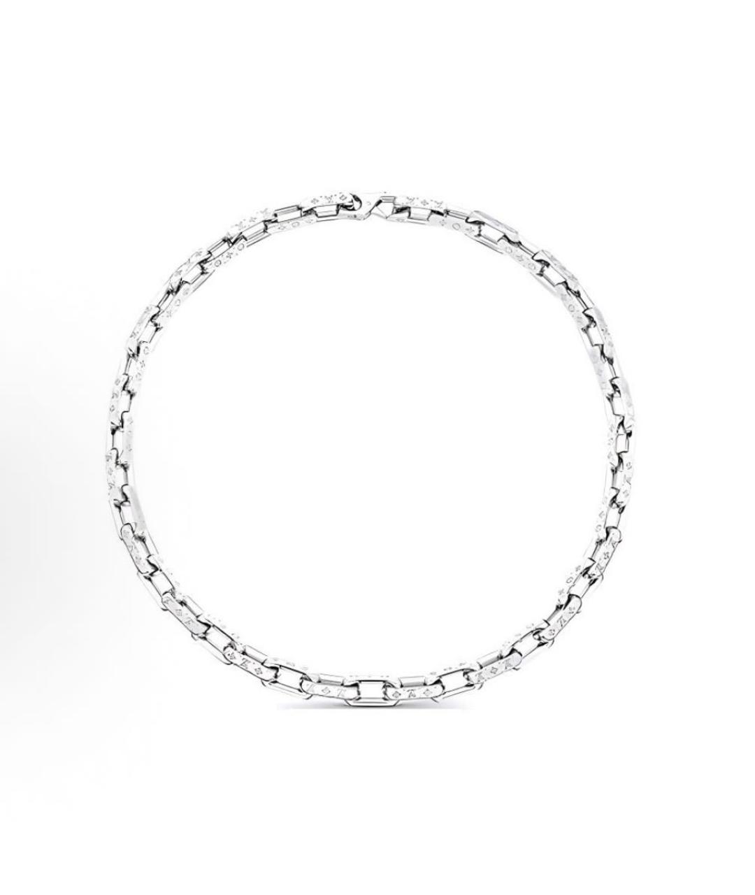 LOUIS VUITTON Серебряная металлическая цепочка, фото 6