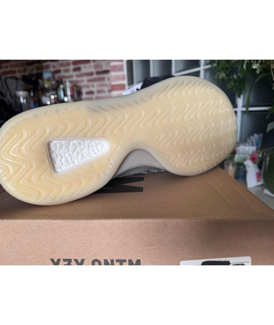 ADIDAS YEEZY Серые текстильные высокие кроссовки / кеды, фото 7
