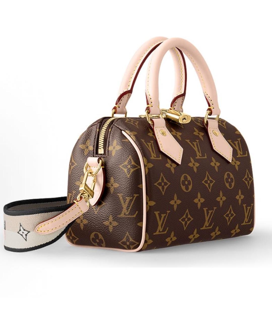 LOUIS VUITTON Коричневая кожаная сумка через плечо, фото 3