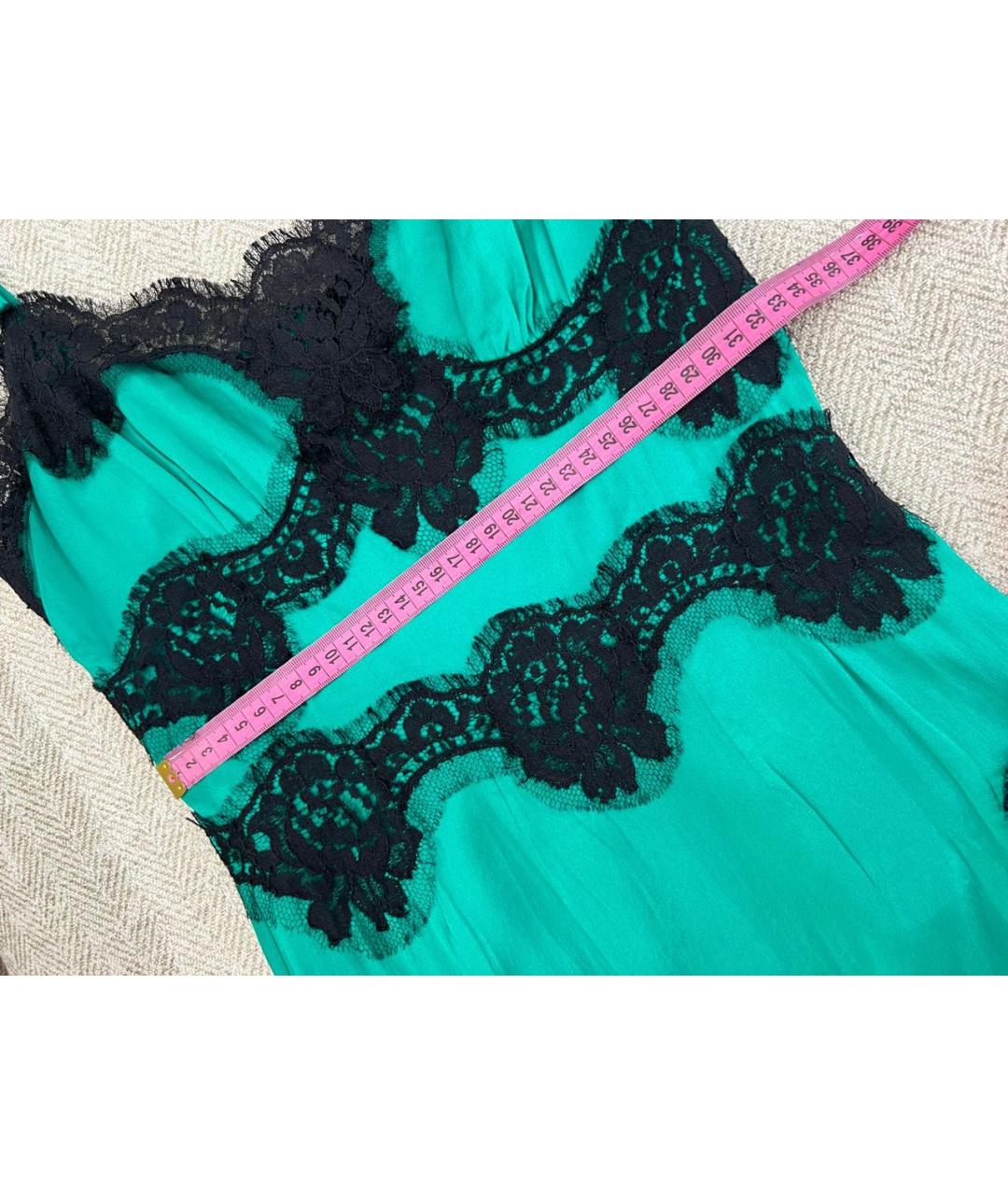 DOLCE&GABBANA Зеленое коктейльное платье, фото 5