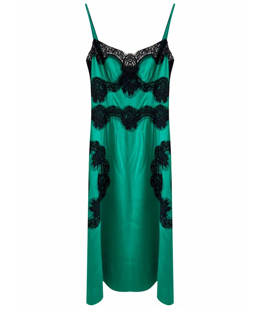 DOLCE&GABBANA Зеленое коктейльное платье, фото 1