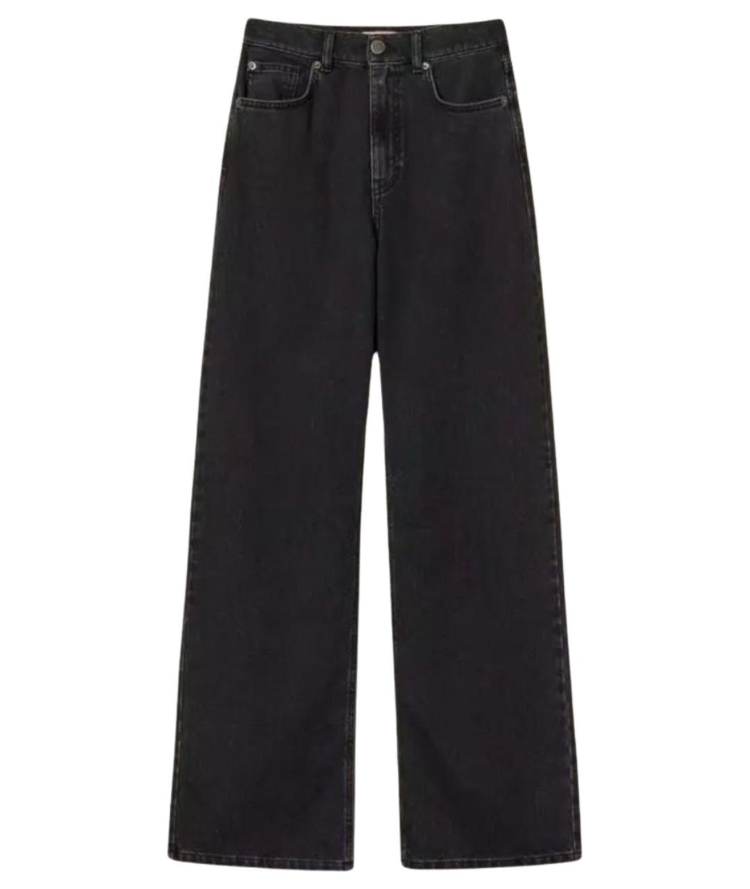 TWIN-SET Черные хлопковые прямые джинсы, фото 1