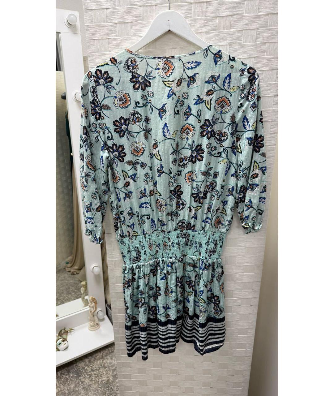JUICY COUTURE Голубое хлопковое повседневное платье, фото 2