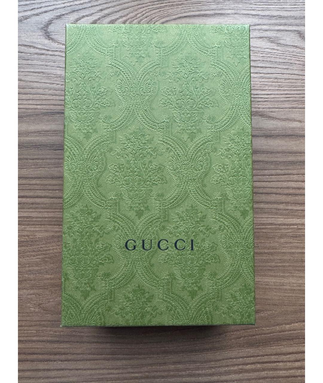 GUCCI Черный кожаный кошелек, фото 5
