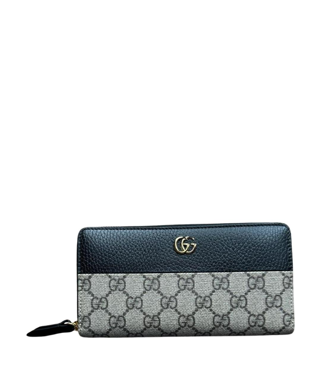 GUCCI Черный кожаный кошелек, фото 1