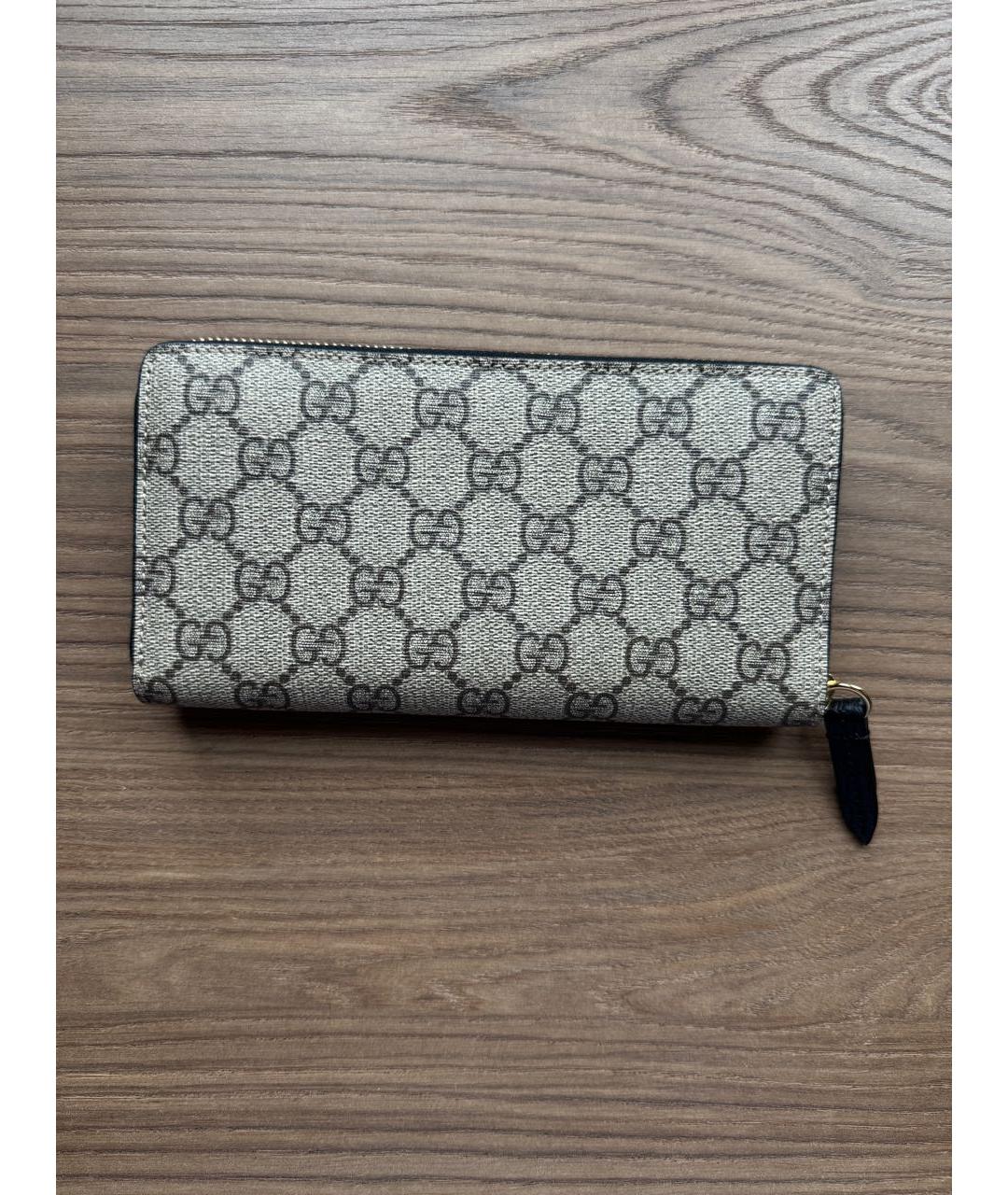 GUCCI Черный кожаный кошелек, фото 2