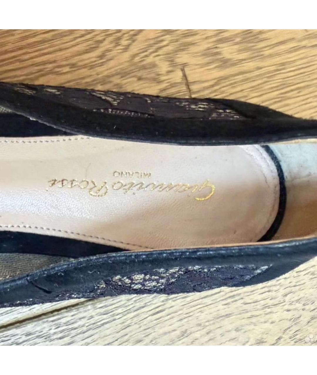 GIANVITO ROSSI Черные текстильные балетки, фото 2