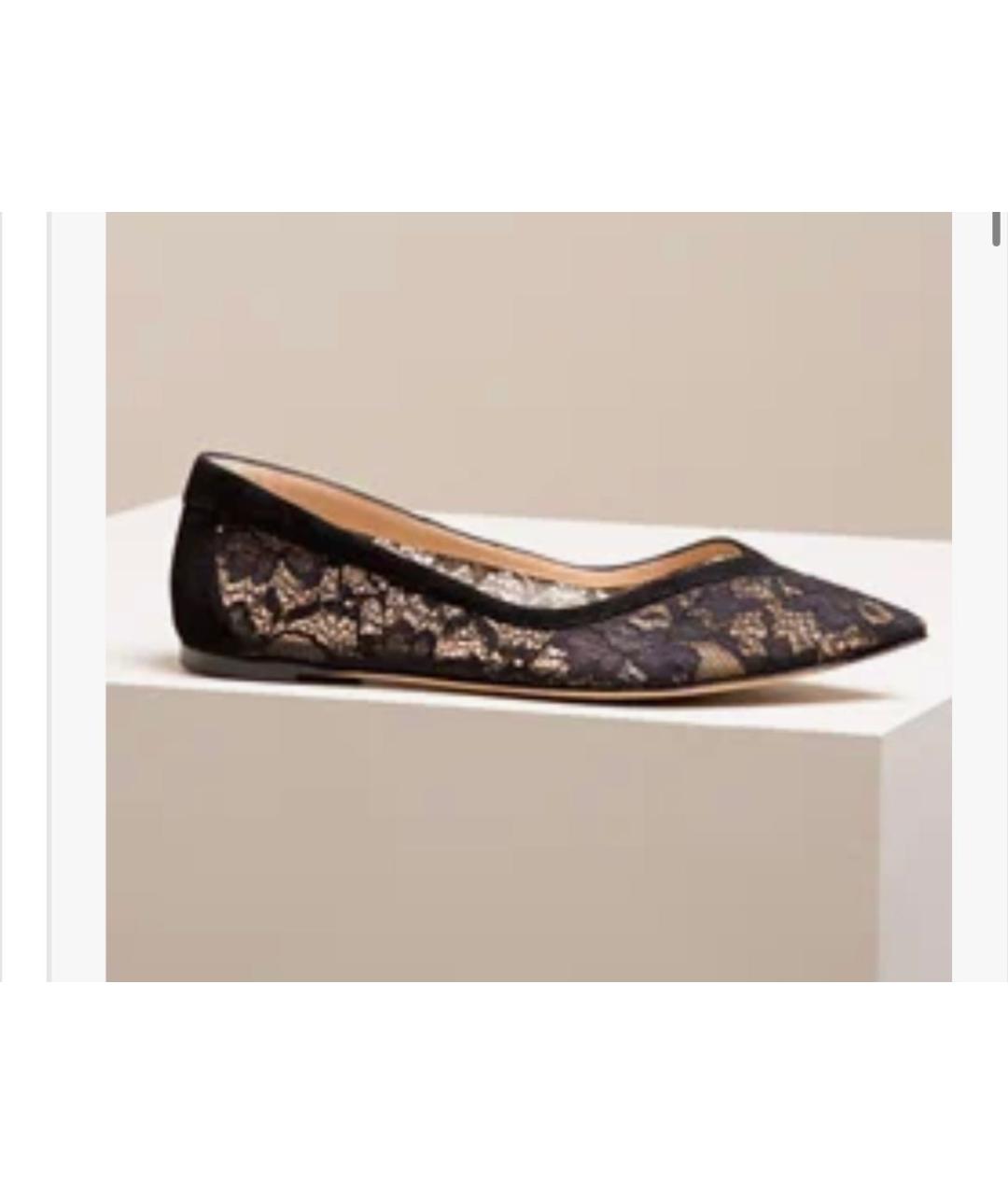 GIANVITO ROSSI Черные текстильные балетки, фото 6