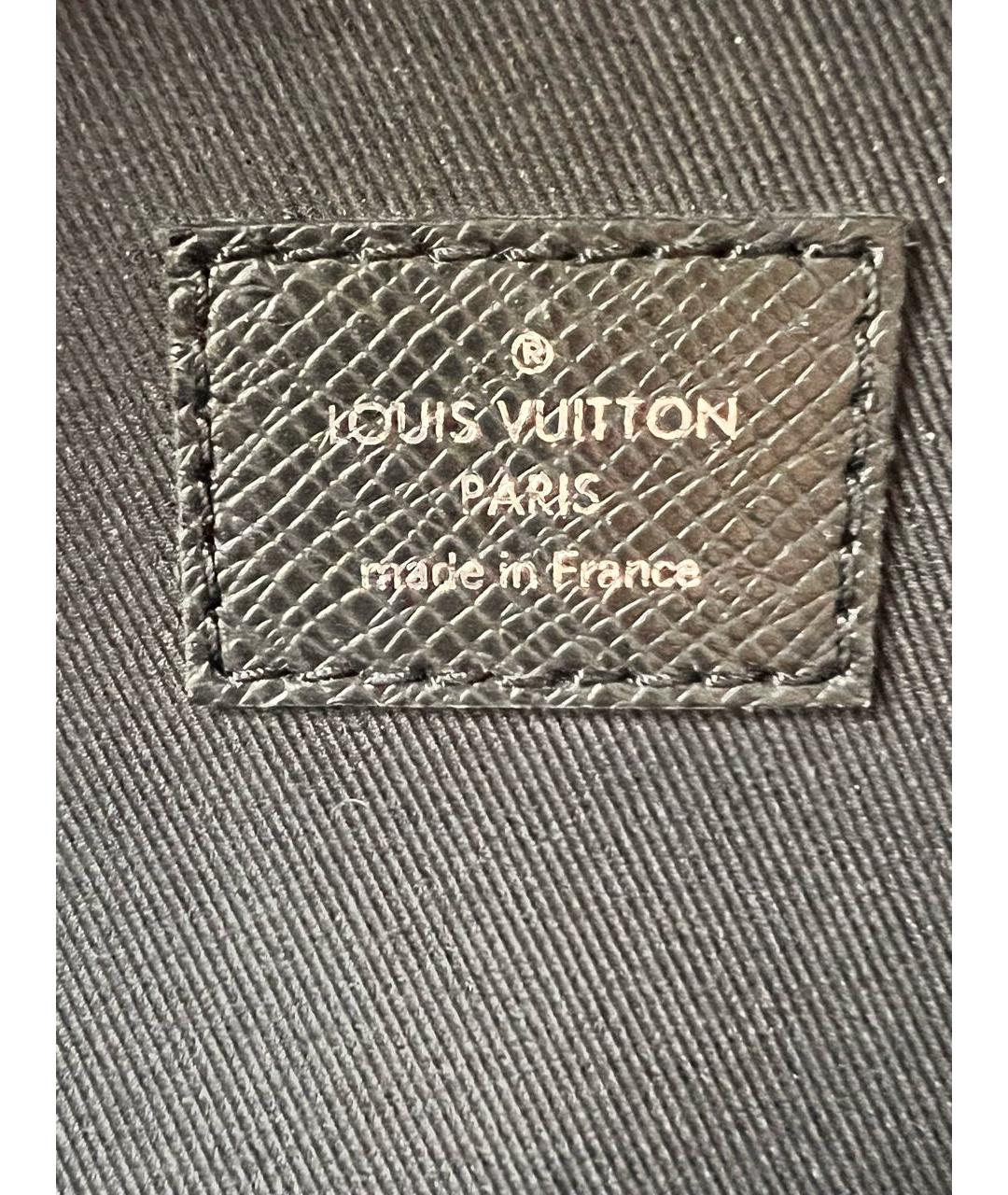 LOUIS VUITTON Черный кожаный рюкзак, фото 5