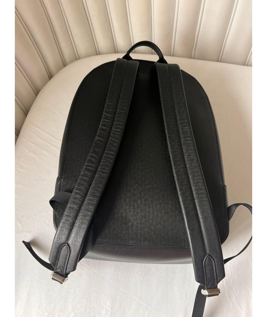 LOUIS VUITTON Черный кожаный рюкзак, фото 3