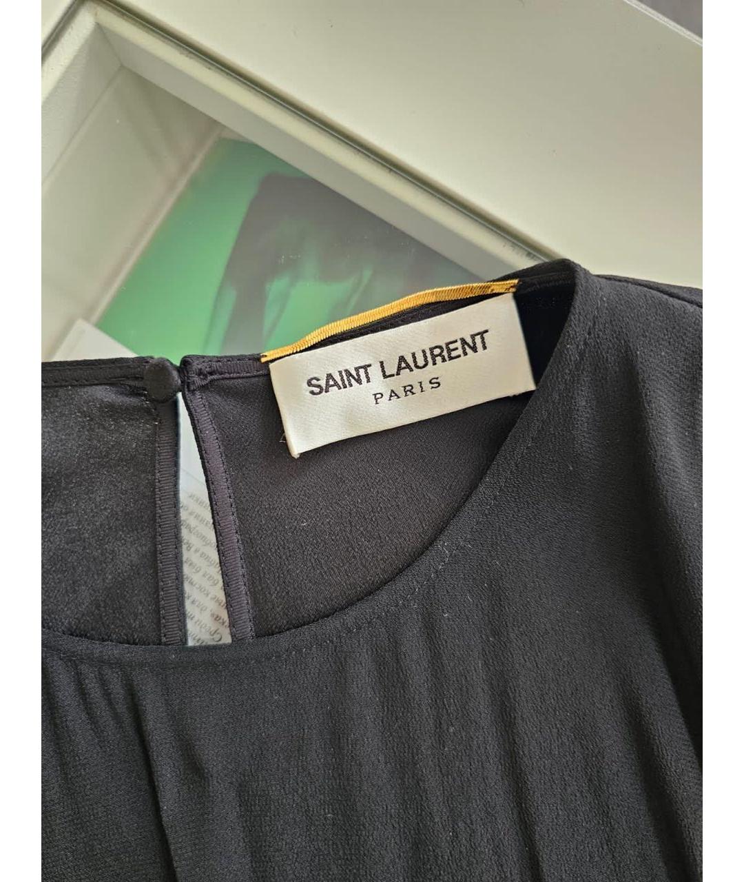 SAINT LAURENT Черное коктейльное платье, фото 4