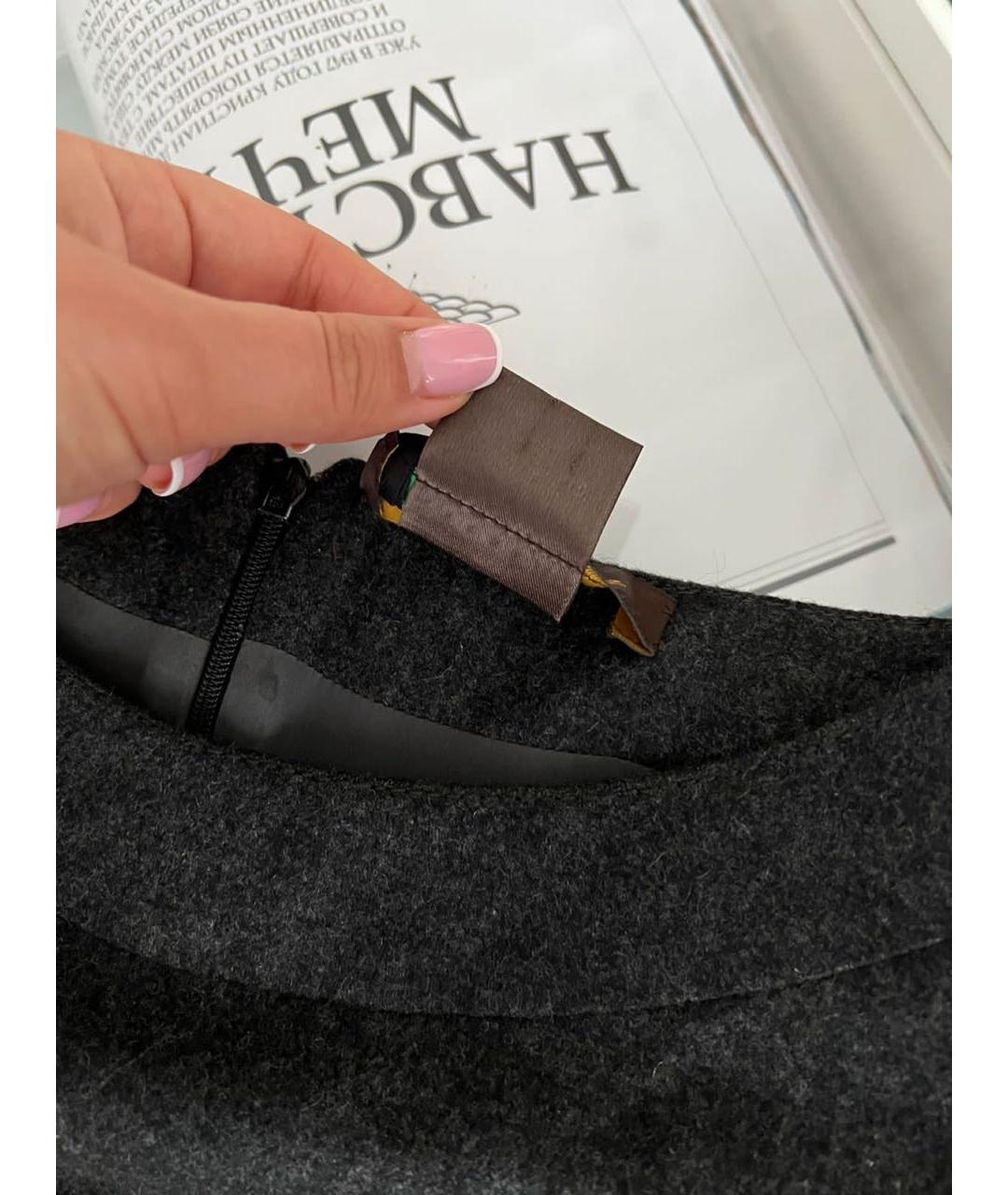 LORO PIANA Антрацитовое повседневное платье, фото 7