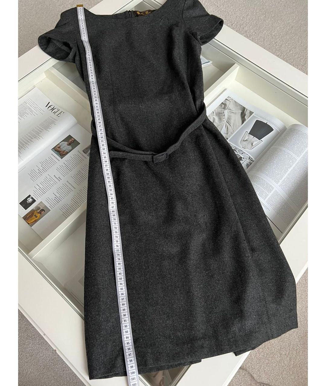 LORO PIANA Антрацитовое повседневное платье, фото 3