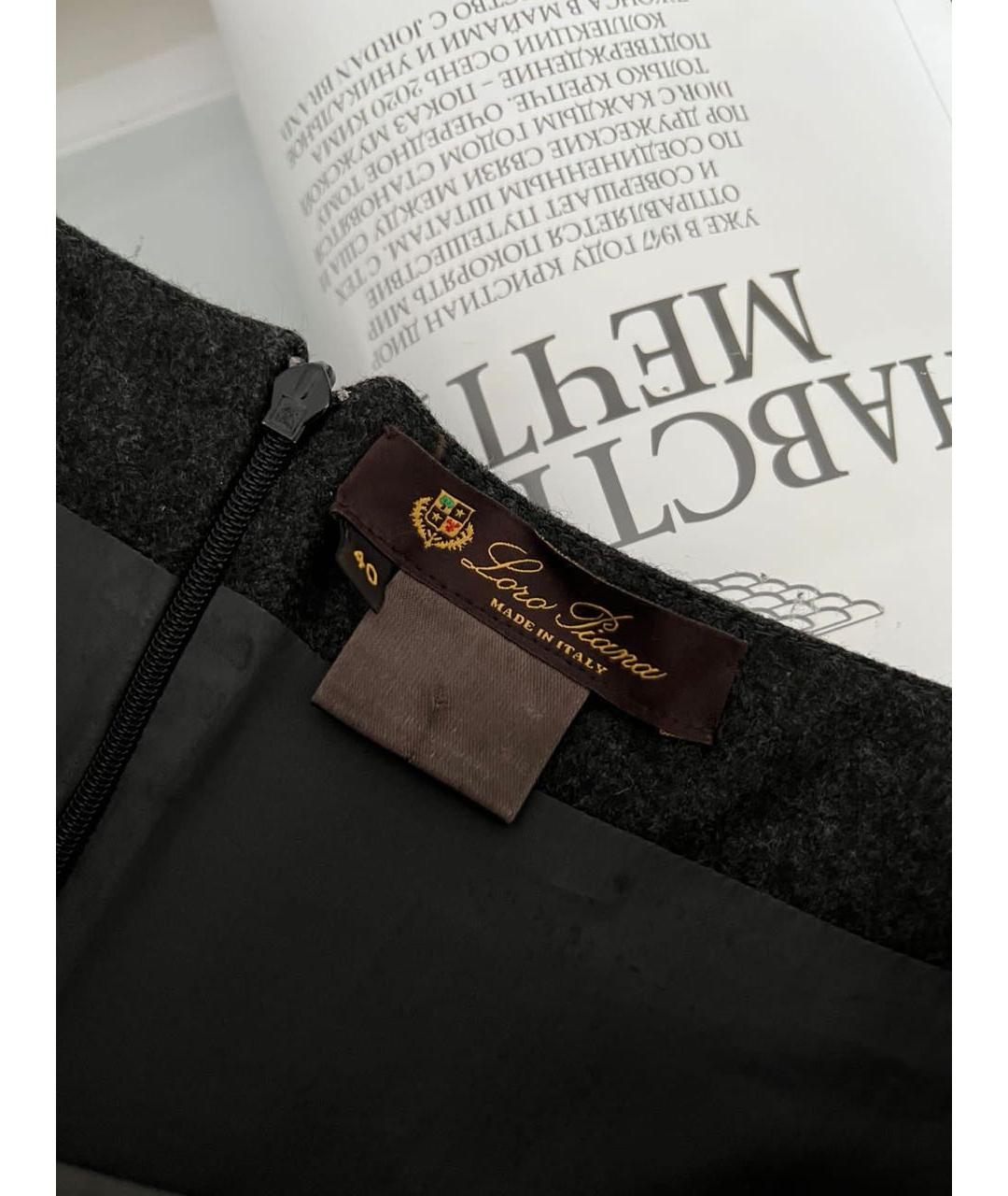 LORO PIANA Антрацитовое повседневное платье, фото 6