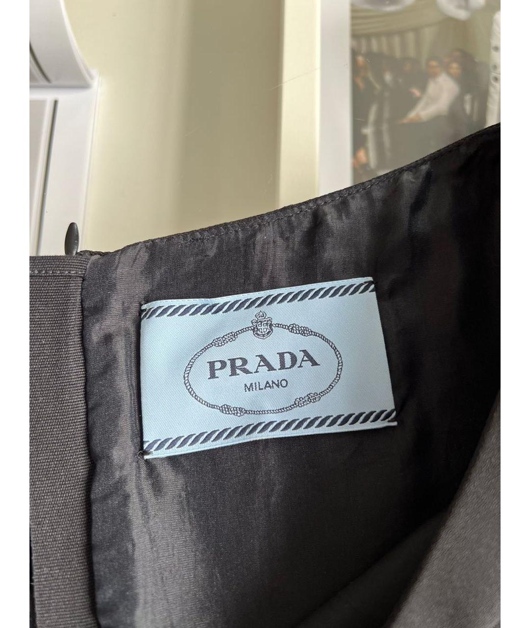 PRADA Черное коктейльное платье, фото 6