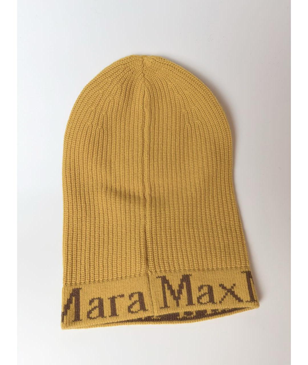 MAX MARA Горчичная шерстяная шапка, фото 2